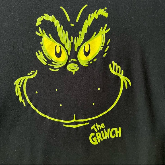 Grinch Dr. Seuss Black Tee Women’s Large - Picture 3 of 6